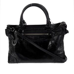 Rebecca Minkoff Regan black gloss patent leather satchel